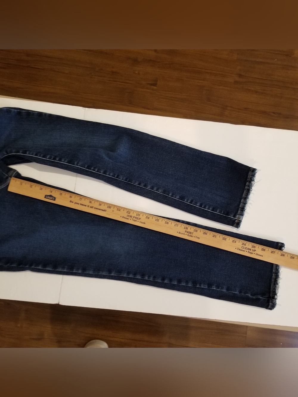 Good American Jeans Women’s 8/29 Good Legs Straight Fray Hem Distressed - Picture 7 of 10